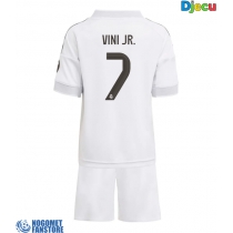 Real Madrid Vinicius Junior #7 Domaci Dres za djecu 2025-26 Kratak Rukav (+ Kratke hlače)